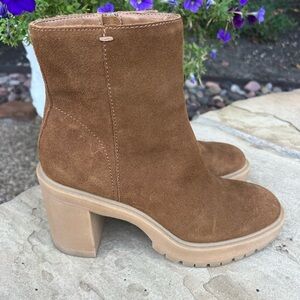 Dolce Vita Tan Suede Heeled Boots